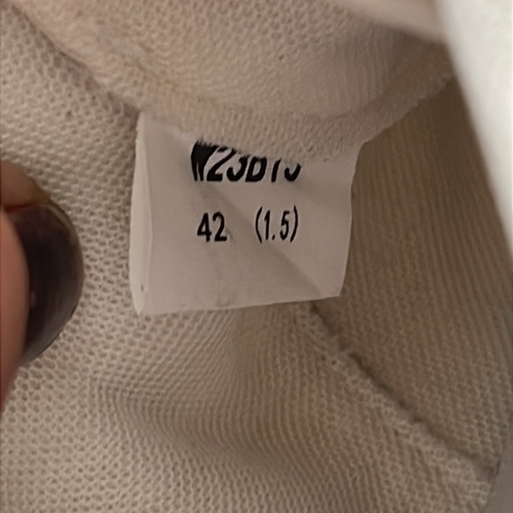 Somiliss Sneakers Genuine Leather Suede Patchwork Lace-Up Cream/Tan Size 9.5 - Picture 12 of 17